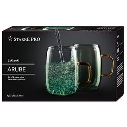 Szklanki Starke Pro Arube 300 ml zielone 2 szt.
