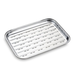 Taca ze stali nierdzewnej do grillowania Tadar BBQ 34,5 x 24 x 2,5 cm