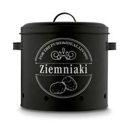 Zestaw 3 metalowych pojemników kuchennych Tadar Ziemniaki Cebula Czosnek