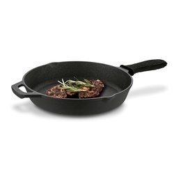 Zestaw 3 patelni żeliwnych z nakładką silikonową Konighoffer 20 cm 24,5 cm 29 cm