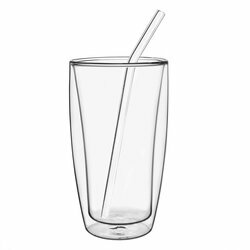 Zestaw 6 szklanek termicznych Tadar Sublime Top 400 ml i 8 szklanych słomek