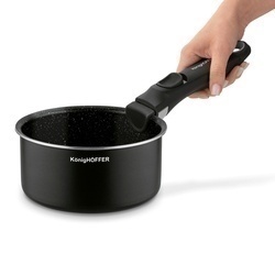 Zestaw garnków z odpinaną rączką Konighoffer Spinel Black 4 elementy indukcja 