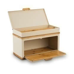 Chlebak stalowy dwupoziomowy Konighoffer Artesano 38 x 18 x 23 cm kremowy