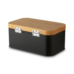Chlebak stalowy Konighoffer Capri 30,5 x 18 x 14 cm czarny