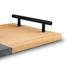 Deska do serwowania przekąsek marmur bambus z uchwytami Starke Pro 35 x 20 cm
