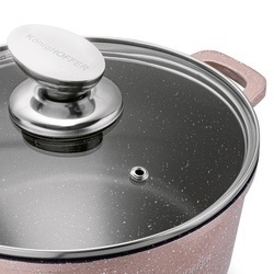 Garnek na indukcję z pokrywką Konighoffer Pollo Rose Gold 6,3 l