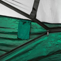 Hamak ogrodowy z moskitierą i linami Tadar Kemping 270 x 140 cm zielony
