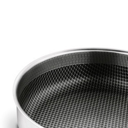 Patelnia głęboka nierdzewna Starke Pro Linesta Steel 28 x 8 cm z pokrywką