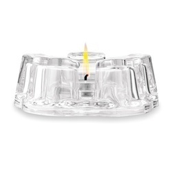Podgrzewacz szklany do dzbanka na tealight Tadar Serduszka 14,2 x 5,3 cm
