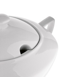 Waza do zupy porcelanowa Tadar II 3 l biała