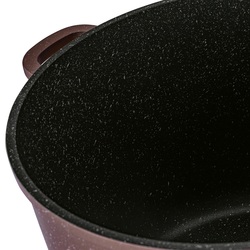 Zestaw 2 garnków na indukcję wysokich Konighoffer Pollo Rose Gold 6,8 l 10 l i 4 nakładki