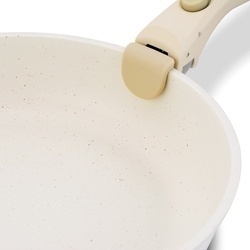 Zestaw 3 patelni z odpinaną rączką Starke Pro Compacti Cream 20 cm 24 cm 26 cm