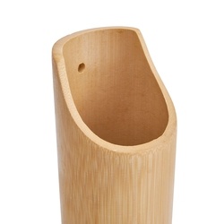 Zestaw 4 przyborów kuchennych bambus Tadar 30 x 6 cm i pojemnik 21 x 10 cm