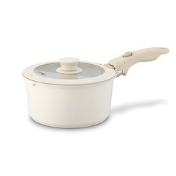 Zestaw garnków Starke Pro Compacti Cream 9 elementów odpinany uchwyt