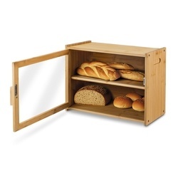 Chlebak bambusowy z półką Tadar 40 x 20 x 31 cm
