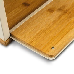 Chlebak stalowy dwupoziomowy Konighoffer Artesano 38 x 18 x 23 cm kremowy