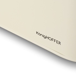 Chlebak stalowy Konighoffer Capri 30,5 x 18 x 14 cm kremowy