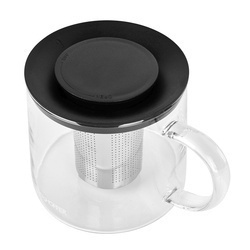 Dzbanek do herbaty z zaparzaczem i czarnym podgrzewaczem Konighoffer Andrea 1,5 l
