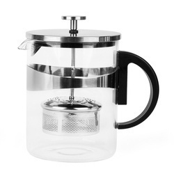 Dzbanek do herbaty z zaparzaczem i szklanym podgrzewaczem Konighoffer Saphir