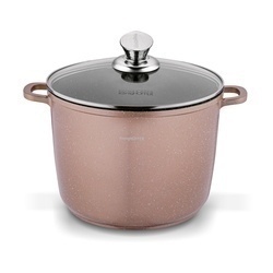 Garnek na indukcję wysoki Konighoffer Pollo Rose Gold 6,8 l i 2 nakładki