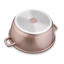 Garnek na indukcję z pokrywką Konighoffer Pollo Rose Gold 6,3 l