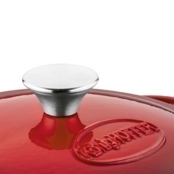 Gęsiarka żeliwna brytfanna emaliowana Konighoffer 2,8 l 21 x 10,5 cm okrągła czerwona