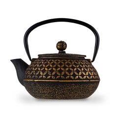 Imbryk do herbaty z zaparzaczem żeliwny Konighoffer Hanako Gold 0,8 l czarny