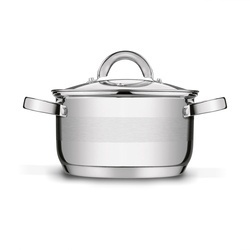 Komplet 3 garnków stalowych Tadar Roger II 16 cm 20 cm 24 cm