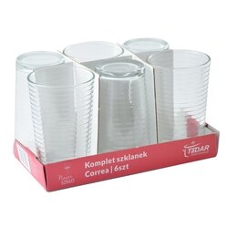 Komplet sześciu szklanek Tadar Correa 210 ml