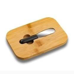 Maselniczka stalowa z pokrywką i nożykiem Tadar 15,5 x 10,5 x 6,5 cm kremowa