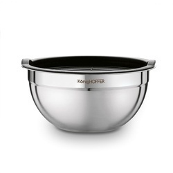 Miski nierdzewne z pokrywkami Konighoffer 16 cm 20 cm 24 cm satyna