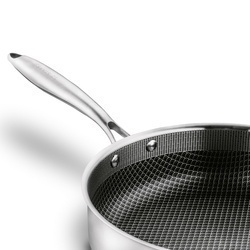Patelnia głęboka nierdzewna Starke Pro Linesta Steel 28 x 8 cm z pokrywką