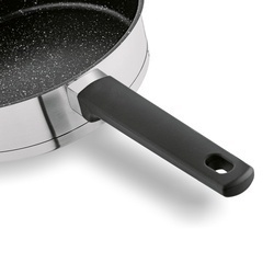 Patelnia nierdzewna non-stick z pokrywką Starke Pro Rigor 24 cm