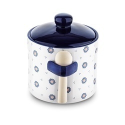 Pojemnik ceramiczny z łyżeczką Tadar Folklor 400 ml