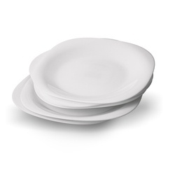 Talerz obiadowy Tadar Ines 25 cm kwadratowy