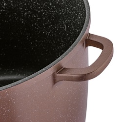 Zestaw 2 garnków na indukcję wysokich Konighoffer Pollo Rose Gold 6,8 l 10 l i 4 nakładki