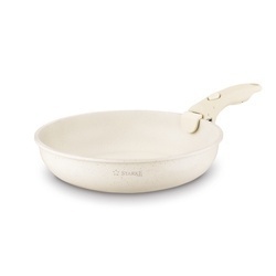 Zestaw 3 patelni Starke Pro Compacti Cream 4 elementy odpinany uchwyt