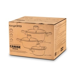 Zestaw garnków na indukcję Konighoffer Canise 6 elementów
