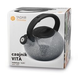 Czajnik nierdzewny Tadar Vita 2,5 l szary marble