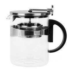 Dzbanek do herbaty z zaparzaczem i szklanym podgrzewaczem Konighoffer Saphir