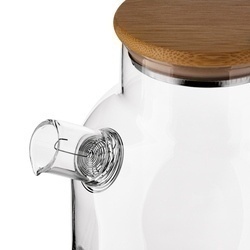 Dzbanek szklany ze spiralą i podgrzewaczem ceramicznym Tadar Nexo 1,8 l