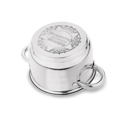Garnek na indukcję ze stali nierdzewnej Konighoffer Bari Silver 2 l