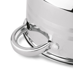 Garnek na indukcję ze stali nierdzewnej Konighoffer Bari Silver 3,7 l