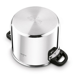 Garnek wysoki nierdzewny z pokrywką Starke Pro Sante 6,5 l indukcja