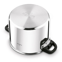 Garnek wysoki nierdzewny z pokrywką Starke Pro Sante 8,5 l indukcja