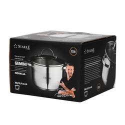 Garnek ze stali nierdzewnej z pokrywką Starke Pro Gemini 4 l