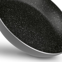 Komplet 3 patelni na indukcję z pokrywkami Tadar Amarantina Grey 20 24 28 cm