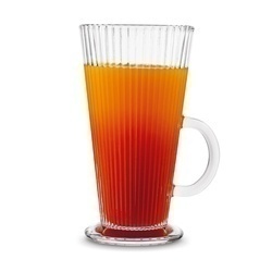 Komplet 6 szklanek do kawy Tadar Latte Anastazja 300 ml i 6 łyżeczek koktajlowych