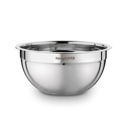 Miski nierdzewne z pokrywkami Konighoffer 16 cm 20 cm 24 cm satyna