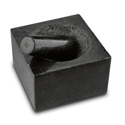Moździerz kuchenny z tłuczkiem Starke Pro 10 x 6 cm granitowy czarny